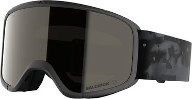 Маска для лиж та сноуборду Salomon Aksium 20 S Unisex, чорна (Black Deep), захисні окуляри для гірських видів спорту