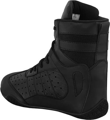 Боксерські черевики для чоловіків, Муай Тай, кікбоксинг, спаринги, підлітки, боксери, тренери, бойові мистецтва, дихаючі, бодібілдинг, чорний колір, розмір 38-47