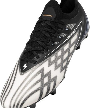 Футбольні бутси DREAM PAIRS для чоловіків, професійні, зі штирями, для гри на траві, чорно-білі, 39 EU