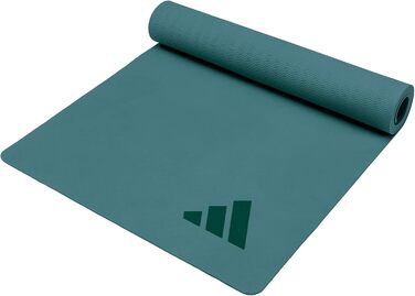 Протиковзкий килимок для йоги та пілатеса adidas Premium Yoga Mat 5 мм, Raw Green (без ПВХ)