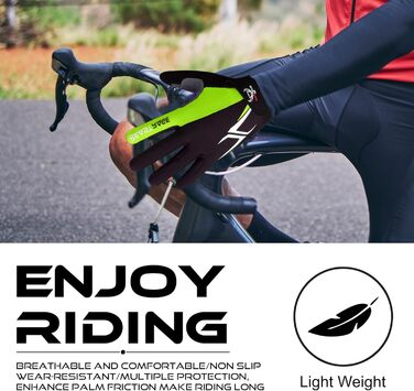 Велосипедні рукавички Beat Rage для чоловіків та жінок, повні пальці, гелеві, антиковзкі, амортизуючі, для важкої атлетики, фітнесу, MTB, (S, повний палець)