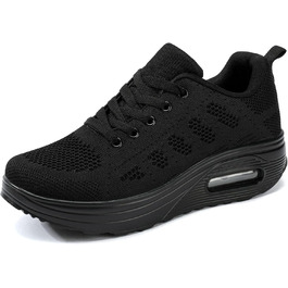 Жіночі бігові кросівки AHICO - легкі, дихаючі, для бігу та активного відпочинку, сітка, чорний колір, 38 EU