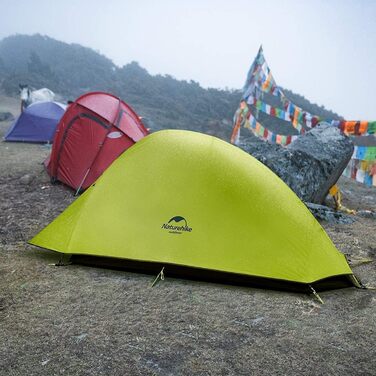 Намет Naturehike Cloud Up 1 - Ultralight, 1-місний, 4-сезонний, зелений (20D Upgrade)
