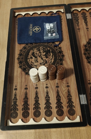 Набір для нард: Backgammon, Tryktrak, Nardy, ВЕЛИКИЙ комплект 60 см