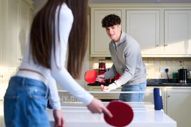 Набір для настільного тенісу Hy-Pro для 2 гравців: 2 ракетки, 3 м'ячі, сумка для зберігання, м'ячі 3 зірки