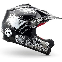 Шолом мотоциклетний ARMOR HELMETS AKC-49 'Black' для мотокросу, MTB, BMX, Downhill, Enduro. Розмір L (57-58 см).