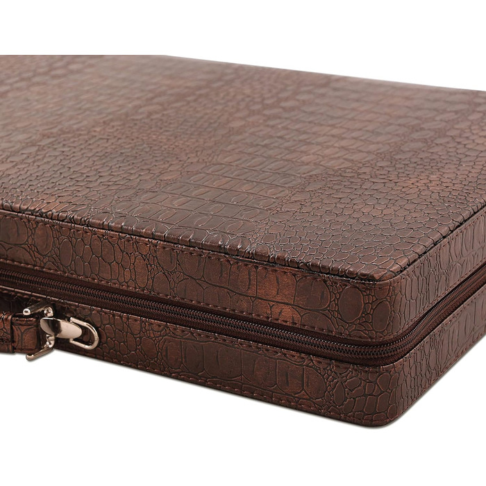 Набір для гри в бейсбол (табла), середній, для подорожей, Tric Trac, штучна шкіра, 44 x 27 см, білий, чорний, коричневий, світло-коричневий