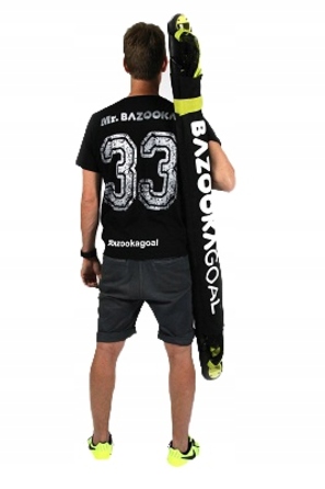 Складані переносні футбольні ворота BazookaGoal 120x75 см, чорні