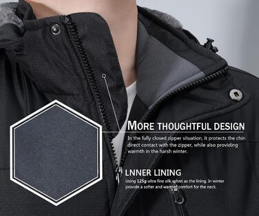 SPOSULEI чоловіча флісова куртка на зиму, тепла, з підкладкою, для катання на лижах, для активного відпочинку, вітронепроникна, водонепроникна, з капюшоном, червона