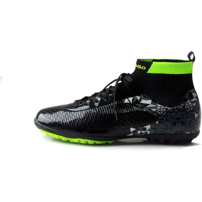 Дитячі футбольні бутси Msport – чорні, розмір 44 EU, модель Mod2 – антиковзаючі, дихаючі