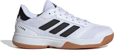 Дитячі кросівки Adidas Ligra 8 для залу (35 EU) - Білий, Чорний