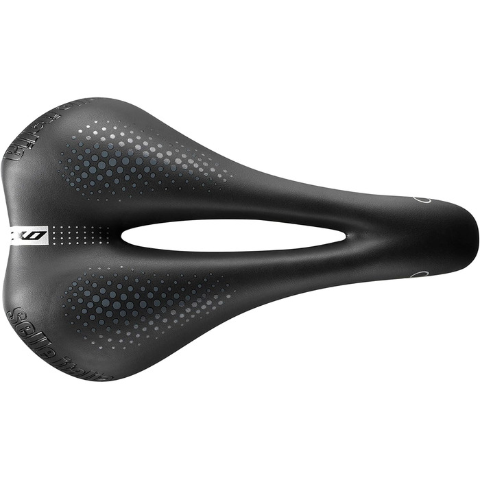 Жіноче велосипедне сідло Selle Italia XO Lady Gel Flow S2, анатомічне, для трекінгу та міста, чорне, FeC-легування