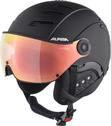 Гірськолижний шолом ALPINA JUMP 2.0 Q-LITE з контрастним візором для дорослих, ударопоглинаючий, індивідуальне регулювання