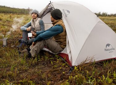 Намет Naturehike Star-River для 2 осіб, двошаровий, легкий, для рюкзака, з алюмінієвими дугами, 210T, зелений (сірий)