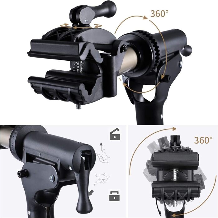 Підставка для збирання велосипеда CXWXC - професійна стійка для ремонту з підносом для інструментів та магнітним відділенням, поворотна та складна, до 30 кг, колір шампань