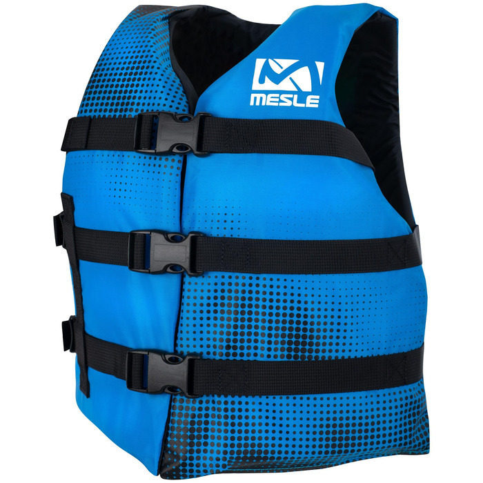 Дитячий жилет для плавання MESLE Sportsman, легкий 50N, для SUP, каяку, вейкборду, водних лиж, блакитний (7-10 років)