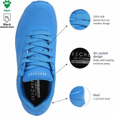 Кросівки Skechers Uno Stand On Air для чоловіків, синій Durabuck, 42 EU