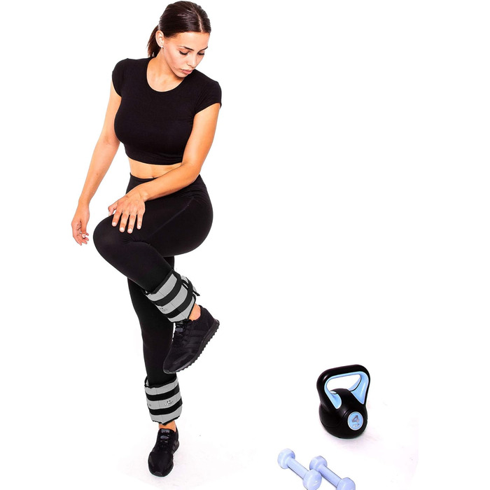 Важкі манжети C.P. Sports для зап'ястя та щиколотки (набір 2 шт.) | Ваги для рук та ніг | 0,5-8 кг | Для фітнесу, бігу, силових тренувань