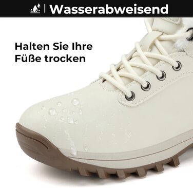 Зимові черевики Mishansha для чоловіків та жінок. Теплі, з підкладкою, зимові чоботи для активного відпочинку. Розміри 36-48 EU (42 EU, Бежевий)
