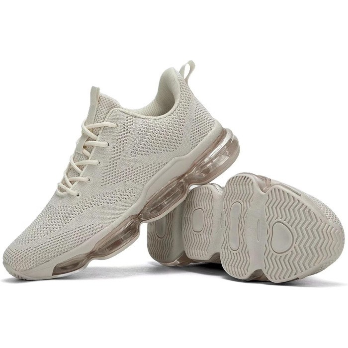 Чоловічі кросівки для бігу та спорту, неслизькі, стильні (46 EU, Z80 Beige)