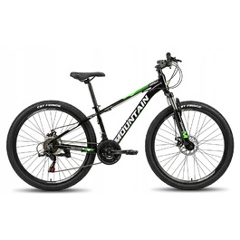 Гірський велосипед Hurtex Mountain 24, рама 11 дюймів, чорний