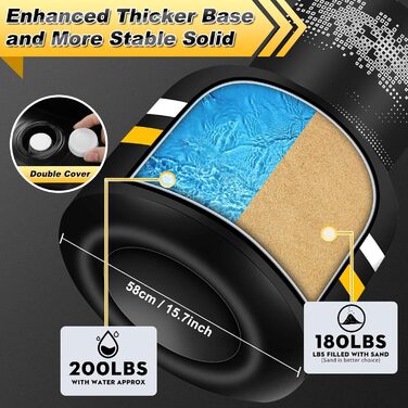 Стенд-боксерський мішок для дорослих з автоматичною помпою, 175 см, важке боксерське обладнання з рукавичками 340 г, для тренувань, MMA, Муай Тай, фітнесу, кікбоксингу