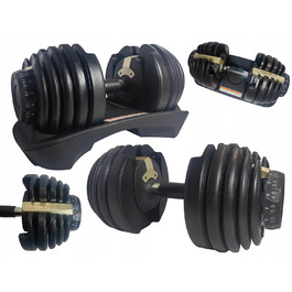 Регульовані чавунні гантелі Life4Fitness 1 x 24 кг