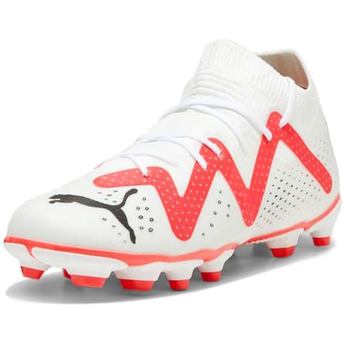 Дитячі футбольні бутси PUMA Future Match FG/AG Jr – біло-чорний, 28 EU