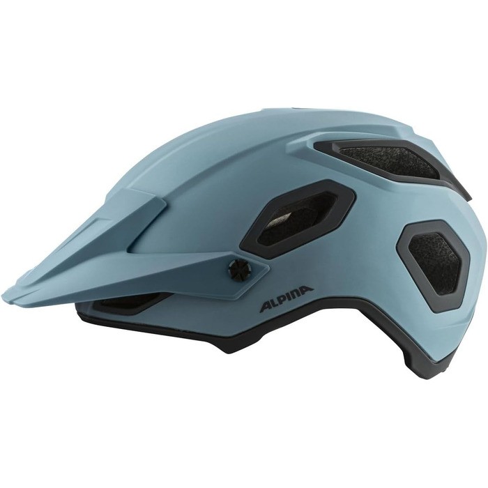 Велошолом ALPINA COMOX Enduro, ударостійкий, регульований, dirtblue матовий, для дорослих, 52-57 см