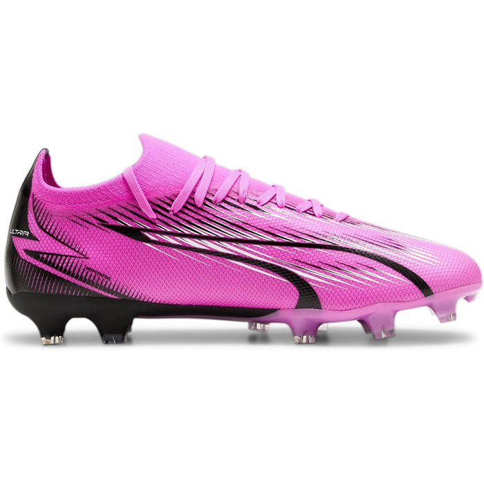 Кросівки футбольні PUMA Ultra Match Fg/Ag, 43 EU, рожевий/білий/чорний
