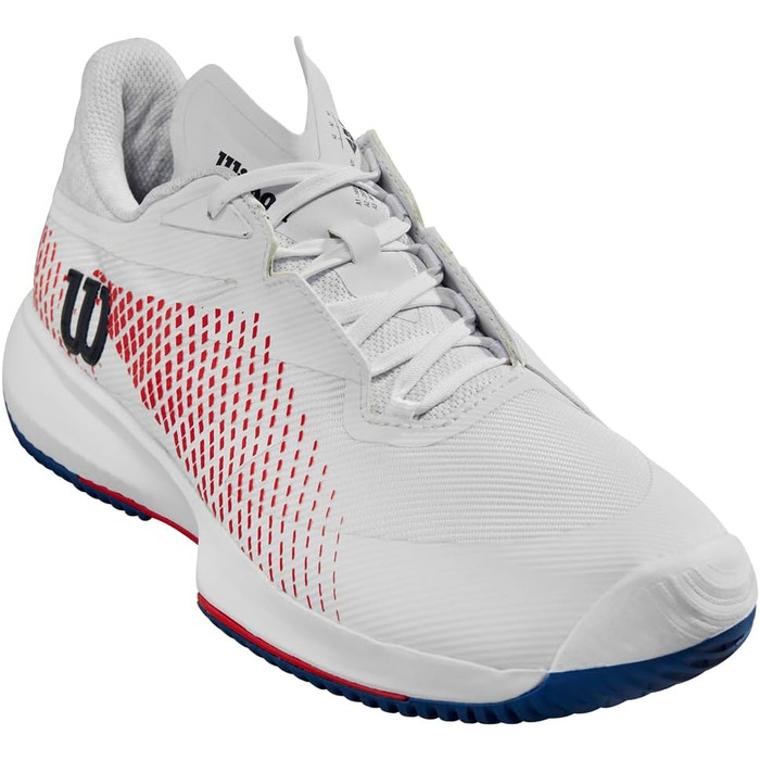 Тенісні кросівки Wilson KAOS Swift 1.5 для чоловіків (47 1/3 EU, білий, синій, червоний)