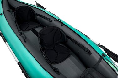Надувний каяк Bestway Hydroforce Ventura для двох осіб з ручним насосом, веслами та сумкою для зберігання, двомісний комплект