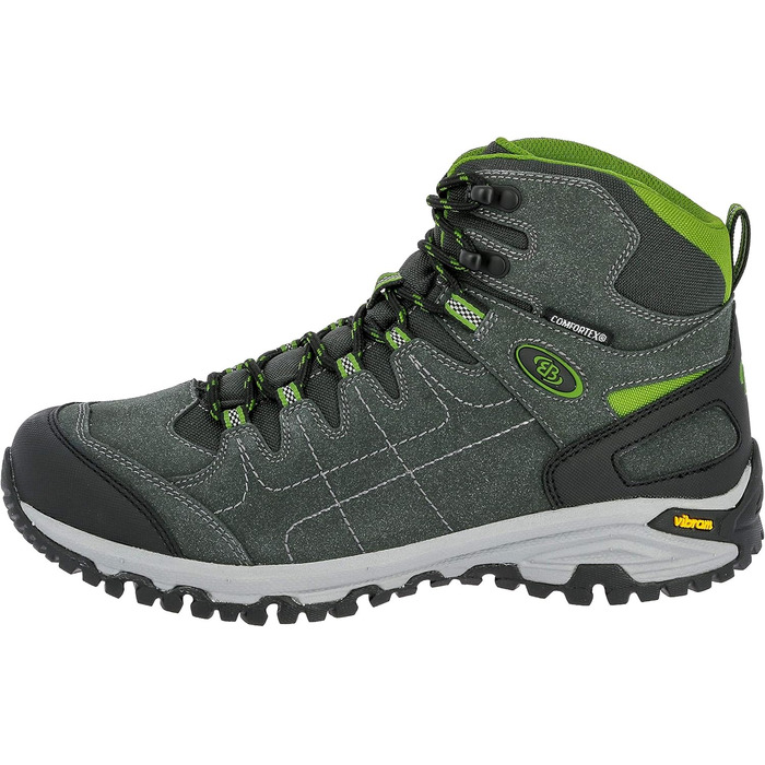 Черевики трекінгові Brütting Mount Shasta Unisex 43 EU, антрацит-зелені