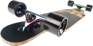 Лонгборд JUCKER HAWAII HOKU V2 Precision Flex 1 Neochrome — скейтборд із бамбука, клену та скловолокна, обмежена серія, 2 рівні жорсткості, лімітований дизайн