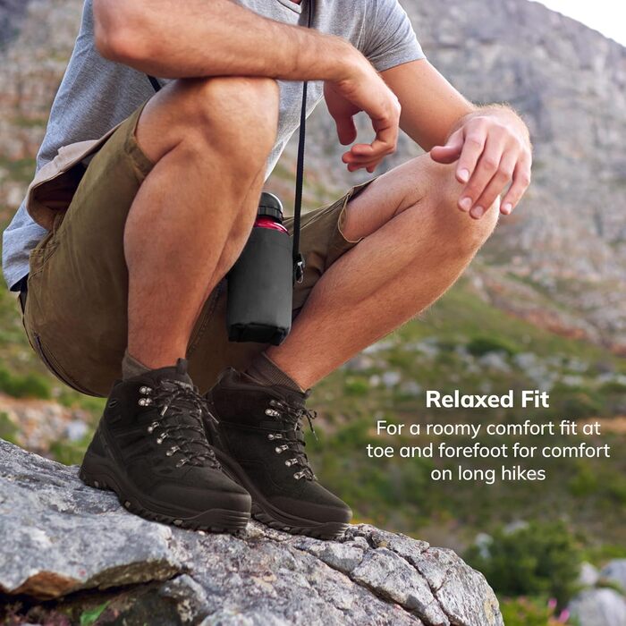 Чоловічі черевики Skechers Relment Pelmo 64869, чорний замш, 43 EU