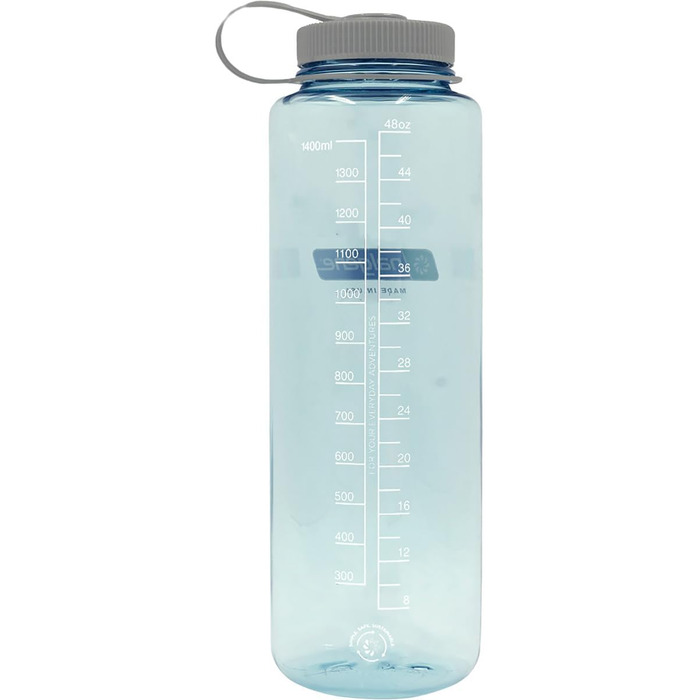 Пляшка для води Nalgene WH Silo Sustain Seafoam 1,4 л, багаторазова, пластикова, бірюзова