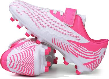 Дитячі футбольні бутси JABASIC для жорсткого поля, розмір 30 EU, білий/рожевий