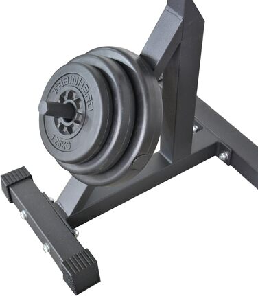 Стійка для штанги Train Hard, пара, сертифікована EN957, тримач для гантелей і штанги