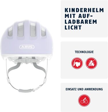 Дитячий велосипедний шолом ABUS Smiley 3.0 ACE LED з підсвіткою