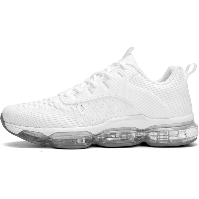 Чоловічі кросівки для бігу та спорту, неслизькі, стильні, розмір 45 EU, білий колір