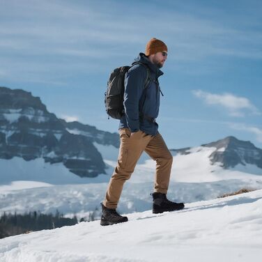 Чоловічі зимові черевики CC-Los: водонепроникні, для ходьби, з утеплювачем, розмір 40-48, чорний