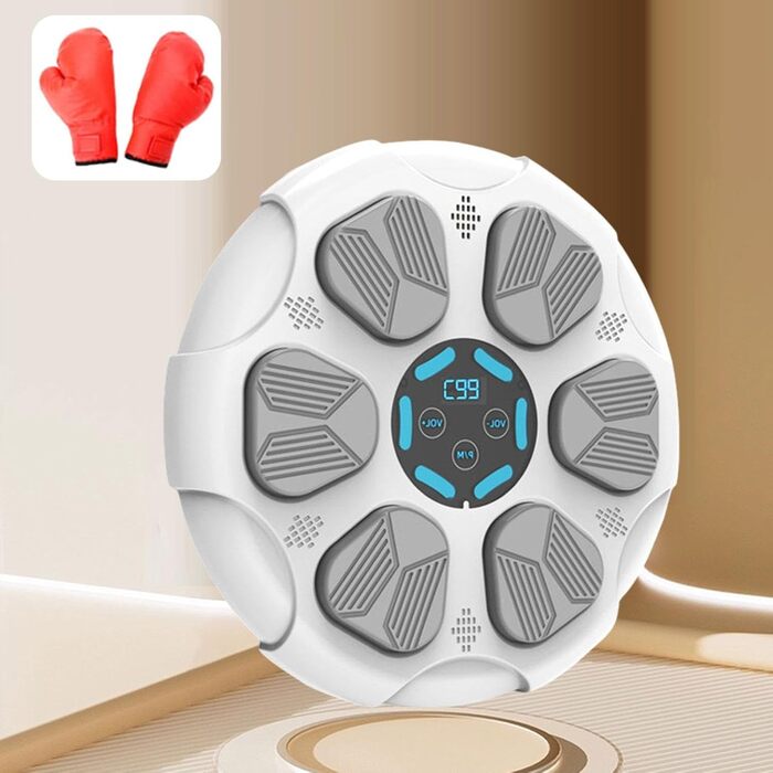 Електронна музична бокс-машина kowaku з LED-підсвіткою, Bluetooth, 9 режимами швидкості та рукавичками для дорослих і дітей, настінна