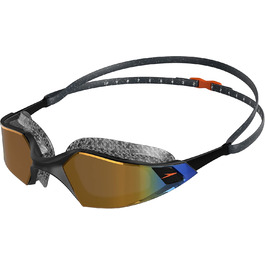 Окуляри для плавання Speedo Aquapulse Pro унісекс, антифог, антиміст, антипротікання, біло/прозоро/фіолетово-золоті, універсальний розмір