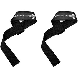 Петлі для тяги Gymreapers з неопреновою підкладкою, 18'' бавовна, для пауерліфтингу, бодібілдингу, кросфіту та силових тренувань