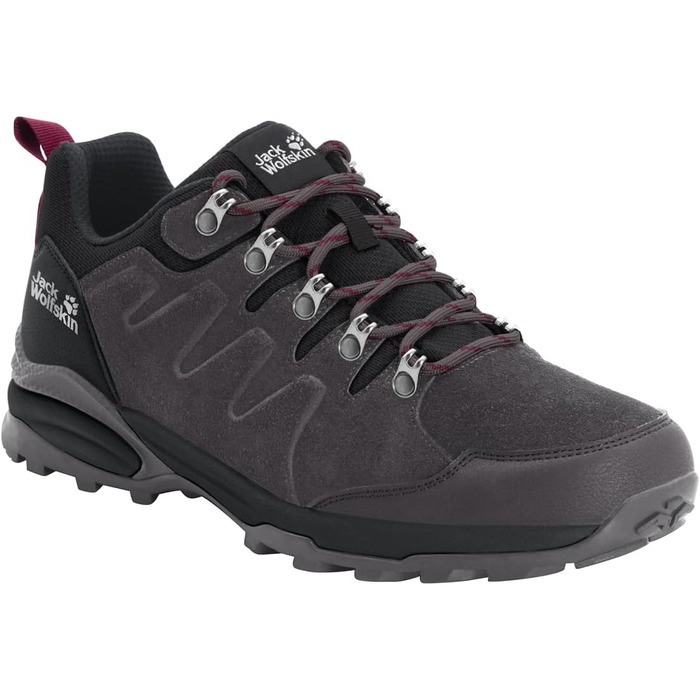 Жіноче трекінгове взуття Jack Wolfskin Refugio Texapore Low, 39 EU, Dark Steel Purple