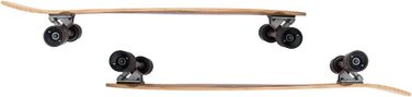 Лонгборд Apollo Hawaiian Wulff Bamboo з підшипниками ABEC, Drop Through, для фрірайду та круїзингу