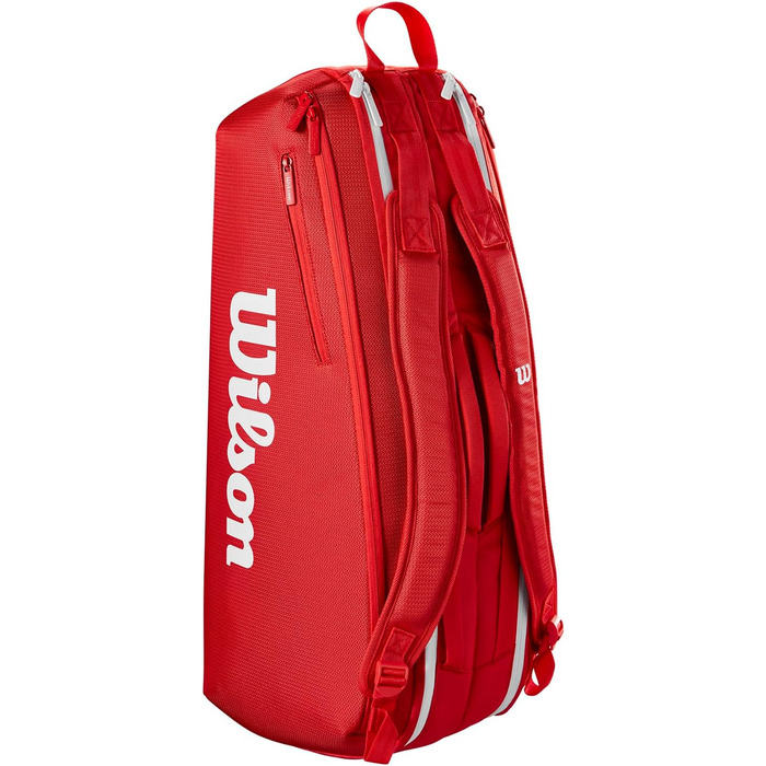 Сумка для тенісу Wilson Super Tour Red 2025 - для 2 ракеток, червоно-біла