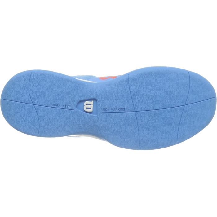 Тенісне взуття Wilson Rush Pro Jr Ql Carpet для дітей, біле (33 2/3 EU, блакитно-біло-помаранчеве)