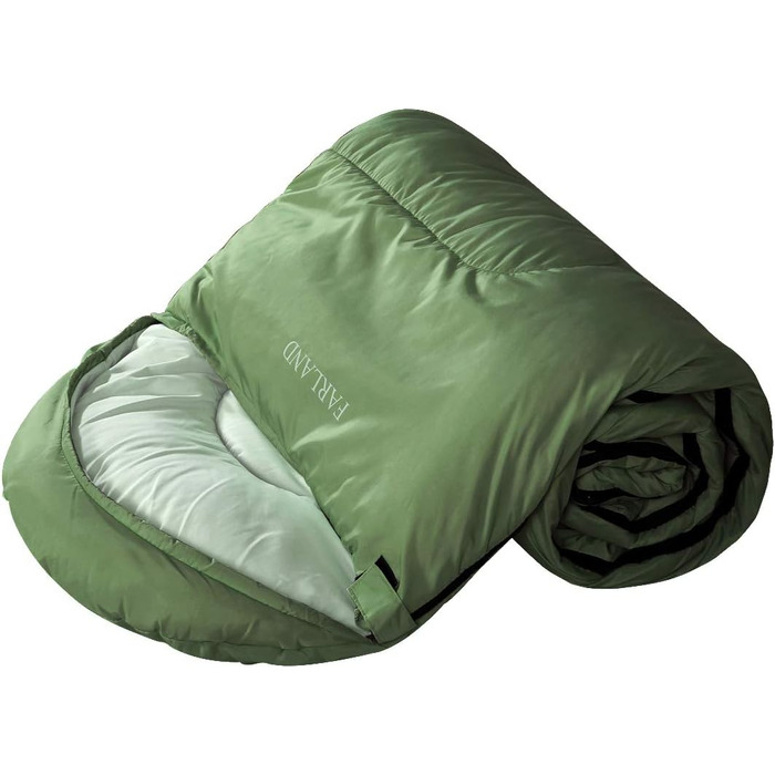 Сплячі мішки FARLAND для дорослих, підлітків та дітей, до -6.7°C, 3-4 сезони, водонепроникні, для кемпінгу та подорожей, з компресійним мішком