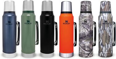 Термос Stanley Classic Legendary, нержавійка, 1 л, тримає тепло/холод 15-48 годин, BPA-free, для напоїв, для подорожей, можна мити в посудомийці